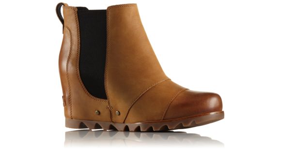 Sorel Lea Wedge Leather Casual Boot, Women's, Camel Brown, 5 US, 1787771224-5