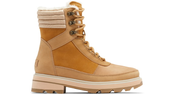 Sorel Lennox Lace Cozy STKD Waterproof Boot - Womens, Geo Yellow, Curry, 7, 2009271-712-7