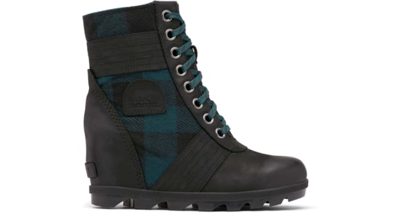 Sorel Lexie Wedge Boot - Womens, Black Plaid, 11 US, 1920931010-11