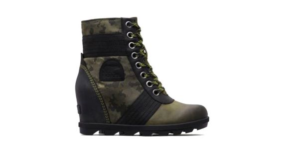 Sorel Lexie Wedge Boot - Women's, camo-Hiker Green, 12, 1821261371-12