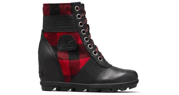 Sorel Lexie Wedge Boots - Women's, TARTAN Black, 10, 1877151010-10