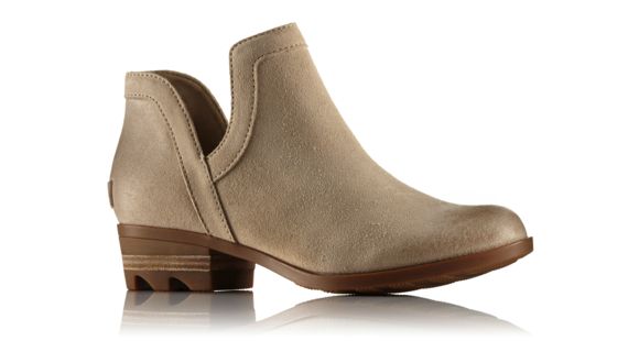 Sorel Lolla Cut-Out Bootie Suede Casual Boot, Women's, Oatmeal/Flax, 9 US, 1776071241-9