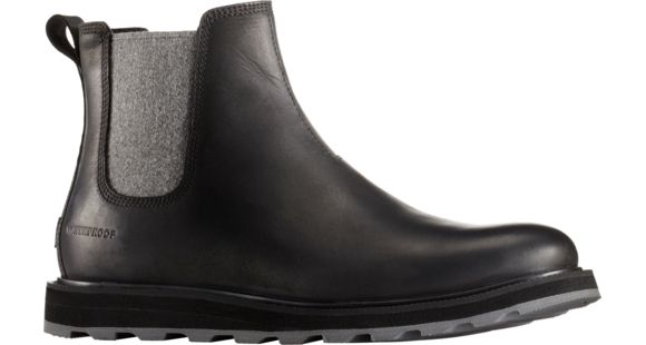 Sorel Madson Chelsea Waterproof Casual Boot - Men's-Black/Black-Medium-9.5