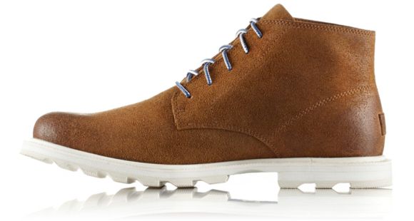 Sorel Madson Chukka Waterproof Suede Casual Boot, Men's, Camel Brown/Sea Salt, 15 US, 1775851224-15