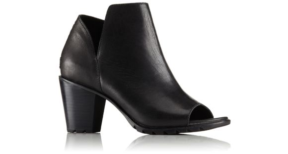 Sorel Nadia Bootie Leather Casual Boot, Women's, Black, 9 US, 1775791010-9