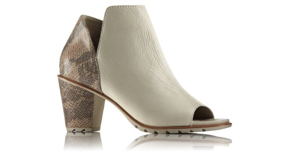 Sorel Nadia Bootie Leather Casual Boot, Women's, Sea Salt/Snakeprint, 12 US, 1787271125-12