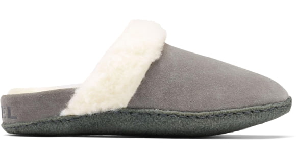 Sorel Nakiska Slide II Slipper - Womens, Quarry, Grill, 8, 1902881-053-8
