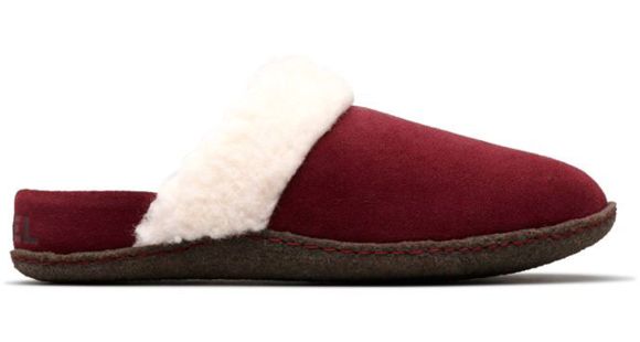Sorel Nakiska Slide II Slipper - Women's, Rich Wine, Natu, 9, 1807871624-9