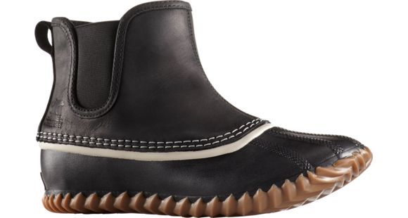Sorel Out N About Chelsea Casual Boot - Women's-Black/Stone-Medium-7