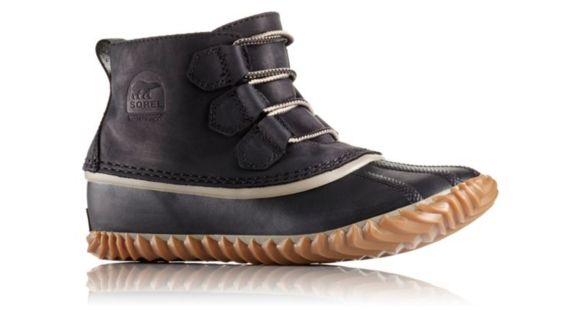 Sorel Out N About Leather Casual Boot, Black, 10 US, 1573351-012-10
