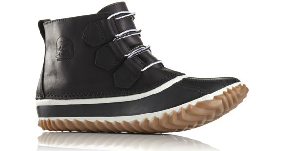 Sorel Out 'N About Leather Casual Boot - Women's-Black-Medium-12