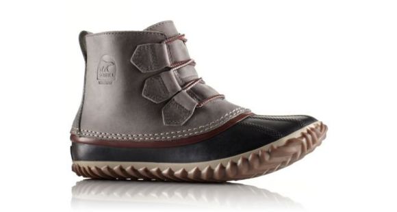 Sorel Out 'N About Leather Casual Boot - Women's-Quarry/Madder Brown-Medium-8.5