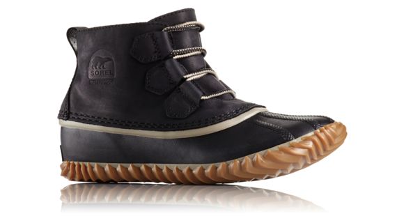 Sorel Out N About Leather Casual Boot, Women's, Black, 5.5 US, 1573351012-5.5