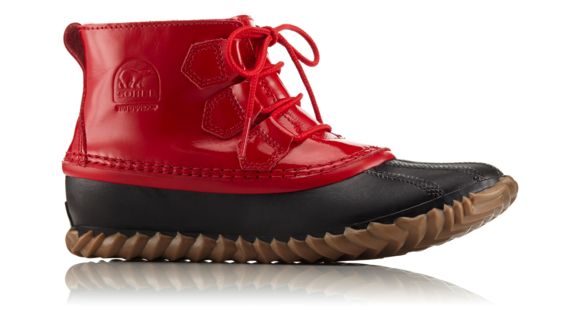 Sorel Out N About Rain Boot, Women's, Bright Red/Black, 6 US, 1735301691-6