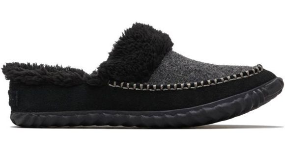 Sorel Out N About Slide Slipper - Women's, Black, Charcoal, 9, 1759331010-9