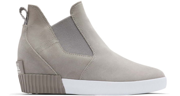 Sorel Out N About Slip-On Wedge - Women's, Chrome Grey/White, 8 US, 1981671-061-8