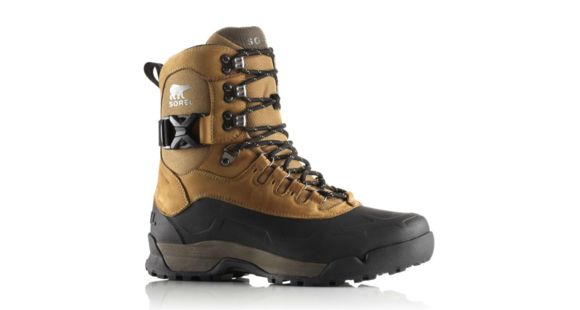 Sorel Paxson Tall  Waterproof Winter Boot - Men's-Buff/Black-Medium-9.5 US