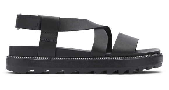 Sorel Roaming Criss Cross Sandal - Women's, Black, 7 US, 1896001-010-7