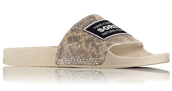 Sorel Slide Suede Sandal, Women's, Fawn Snakeprint, 6 US, 1798221920-6