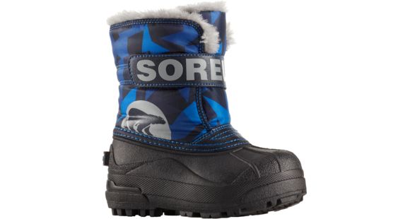 Sorel Snow Commander Print Winter Boot - Boy's Youth-Abyss-6 Toddler