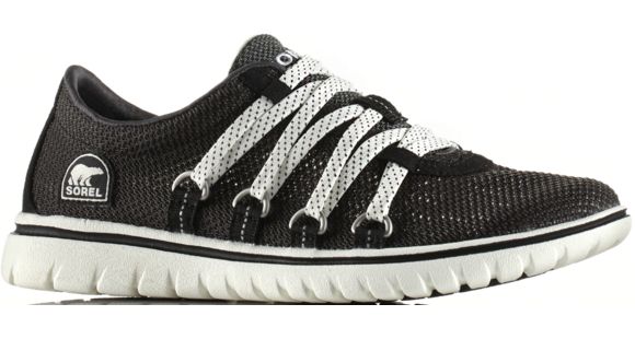 Sorel Tivoli Go Mesh Casual Shoe - Women's-Black/Sea Salt-Medium-10.5