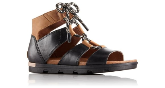 Sorel Torpeda Lace II Sandal - Women's-Black/Elk-Medium-11