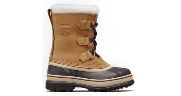 Sorel Youth Caribou Winter Boot, Buff, 3, 1123511281-3