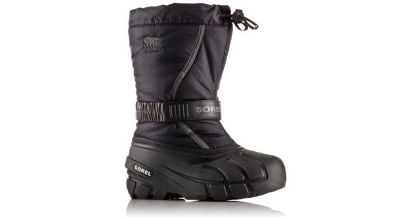 Sorel Youth Flurry Boot, Black, City Gre, 4, 1638081016-4