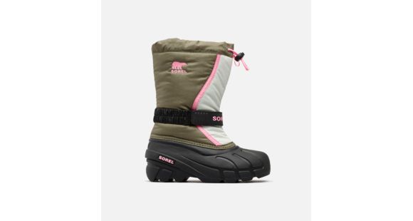 Sorel Youth Flurry Boot, Hiker Green, Bu, 4.5, 1638081371-4.5