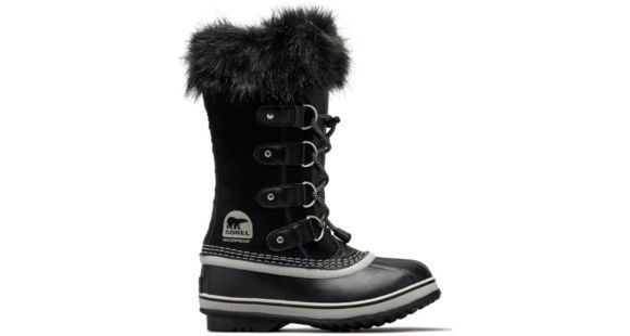 Sorel Youth Joan Of Arctic Winter Boot, Black, Oyster, 6, 1516801013-6