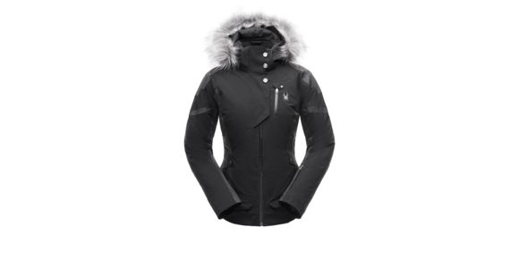 Spyder Meribel Faux Fur Jacket - Women's, Black/Black, 10, 182716001010P