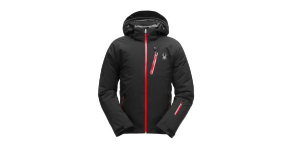 Spyder Tripoint Jacket - Men's, Black/Red, Large, 181724001555P