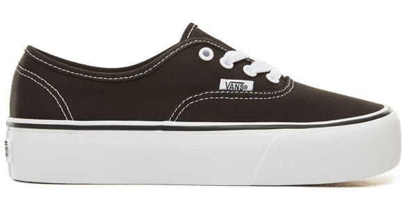 Vans Authentic Platform 2 Shoes, Black, 7.5, VN0A3AV8BLK-BLK-7.5