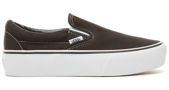 Vans Classic Slip-On Platform, Black, 7.5, VN00018EBLK-BLK-7.5