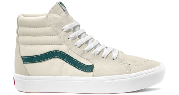 Vans Comfycush SK8-HI Casual Boot, Blanc/Bistro Green, 10 US, VN0A3WMB-1SB-10