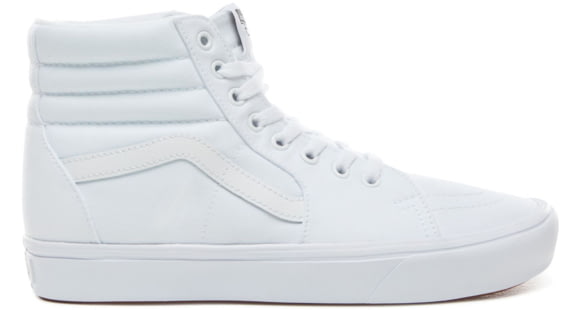 Vans Comfycush SK8-HI Casual Boot, True White/True White, 10 US, VN0A3WMB-VNG-10