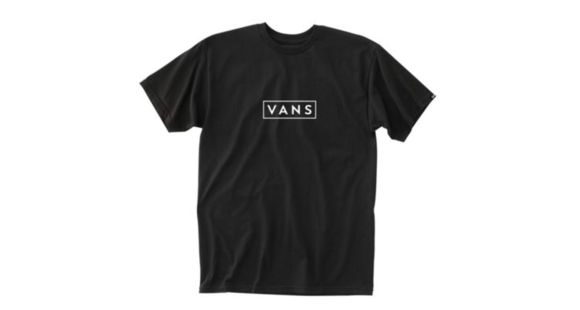 Vans Easy Box SS Logo Tee - Men's, Black, Medium, VN0A3HREBLK-Medium
