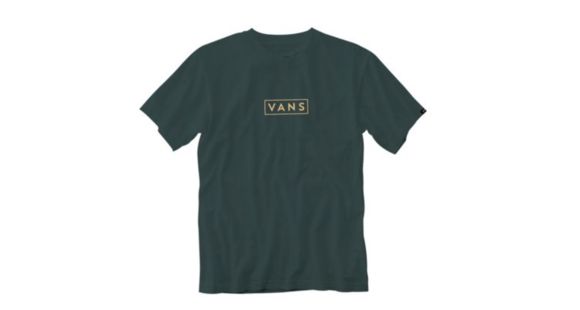 Vans Easy Box SS Logo Tee - Men's, Darkest Spruce, Small, VN0A3HREYDX-Small