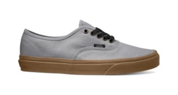 Vans Gum Authentic Casual Shoes - Unisex, Alloy/Black, Men's 12 US/Women's 13.5 US, VN0A38EMU40-12 US/13.5 US