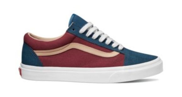 Vans Old Skool Casual Boot, Textured Suede Sailor Blue/Port Llt, 12 US, VN0A38G1VMN-12 US/13.5 US
