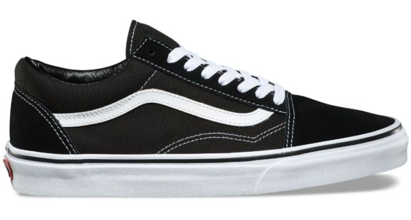Vans Old Skool Shoes, 6 US M/7.5 US W, Black/White, VN000D3HY28-6