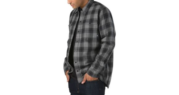 Vans Parnell MTE Heavy Weight Flannel Shirt - Men's, Gravel Heather, Small, VN0A3HW31S0-Small