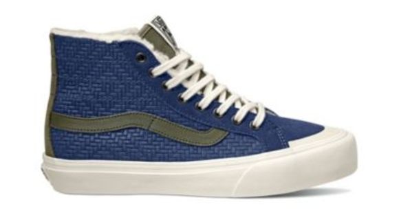 Vans Sk8-Hi 138 Decon SF Winter Shoes, Basket Weave/Medieval Blue/Dusty Olive, Men's 8.5 US, Women's 10 US, VN0A3MV1UPX-8-5-US-10-US