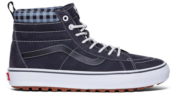 Vans Sk8-Hi MTE-1 Shoes, Plaid Grey/White, 11.5, VN0A5HZYGYW1-M-11.5