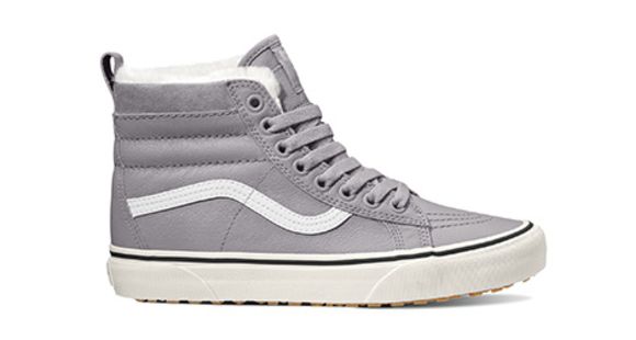 Vans SK8-HI MTE Casual Boot, 5.5 US M/7 US W, Leather/Lilac Gray, VN0A4BV7TUE-5.5