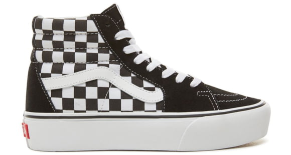 Vans Sk8-Hi Platform 2, Checkerboard/True White, 6.5, VN0A3TKNQXH-QXH-6.5