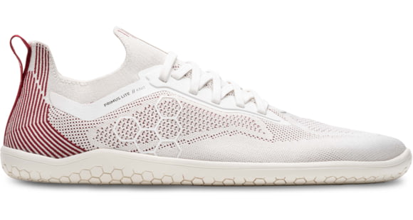 Vivobarefoot Primus Lite Knit Shoes - Women's, 37 Euro, Off White/Burgundy, 209304-0737