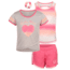 Body Glove Girls Three-Piece Gradient Heart Graphic Set 7-12 - Pink &amp; Peach 0816DF03, 7, Pink &amp; Peach, 8354BGS31-A-7
