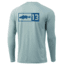 Rapala Marsh Master Performance Long Sleeve Logo Shirts - Men's, Blue/Red, Large, PSLS3-L