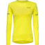 GOREWEAR Contest 2.0 Long Sleeve Tee Womens in Washed Neon Yellow XL 16-18 Slim fit DF823E1C, 101073-BP00-44
